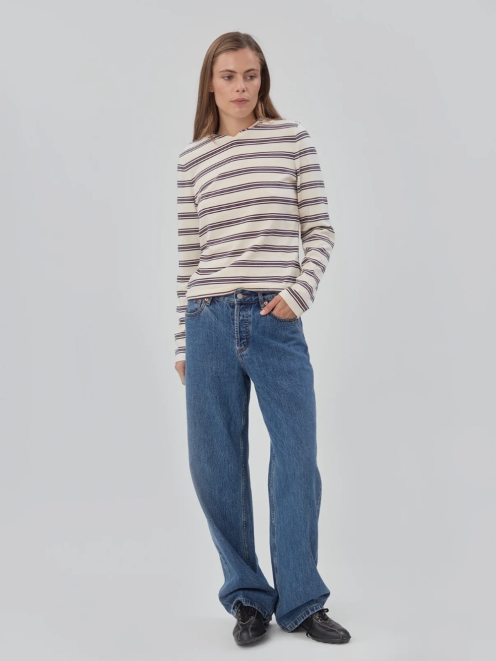 Still Here New York Everyday Jeans Classic Blue Wash Size 26 NWT